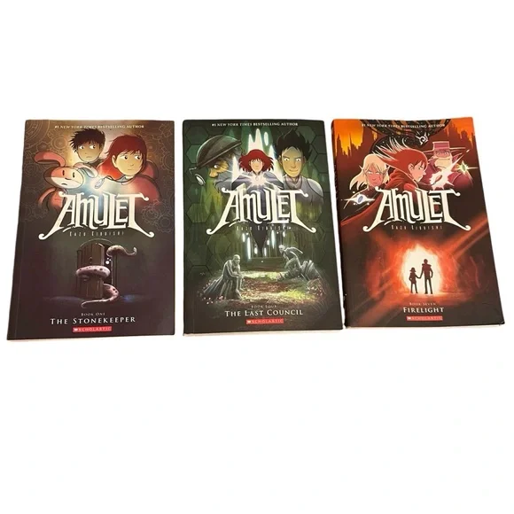 Amulet Graphic Novel Series Books 1, 4, & 7 by Best Selling Author Kazu Kibuishi - Picture 6 of 6
